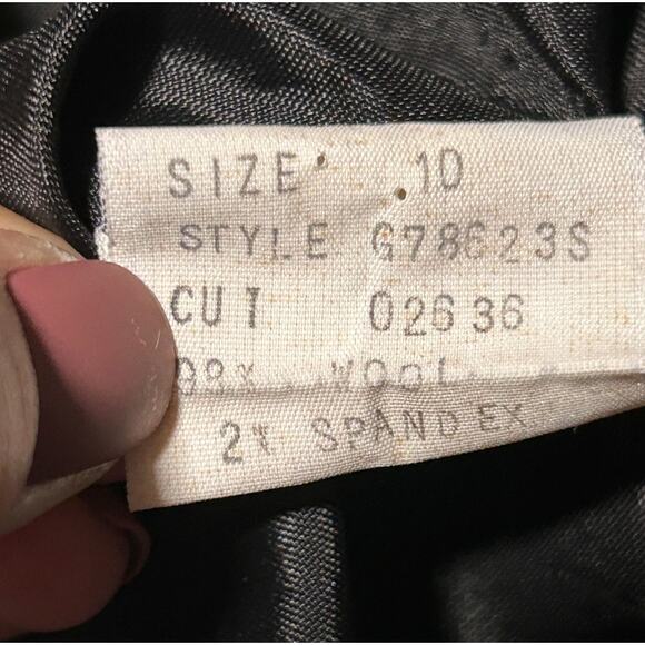 Guess Collection Wool 5 Button Stretch Black Blazer 10 - Picture 7 of 8